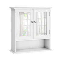 BADEZIMMERSCHRANK mit Spiegel 54,6 x 19,8 x 60 cm Weiß - Weiß, Glas (20/60/50cm) - Beauniv