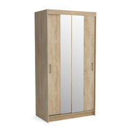 SCHWEBETÜRENSCHRANK NICOLA 110/215/60 cm 2-türig Sonoma Eiche - Sonoma Eiche, Holzwerkstoff (110/215/60cm) - MASSENO