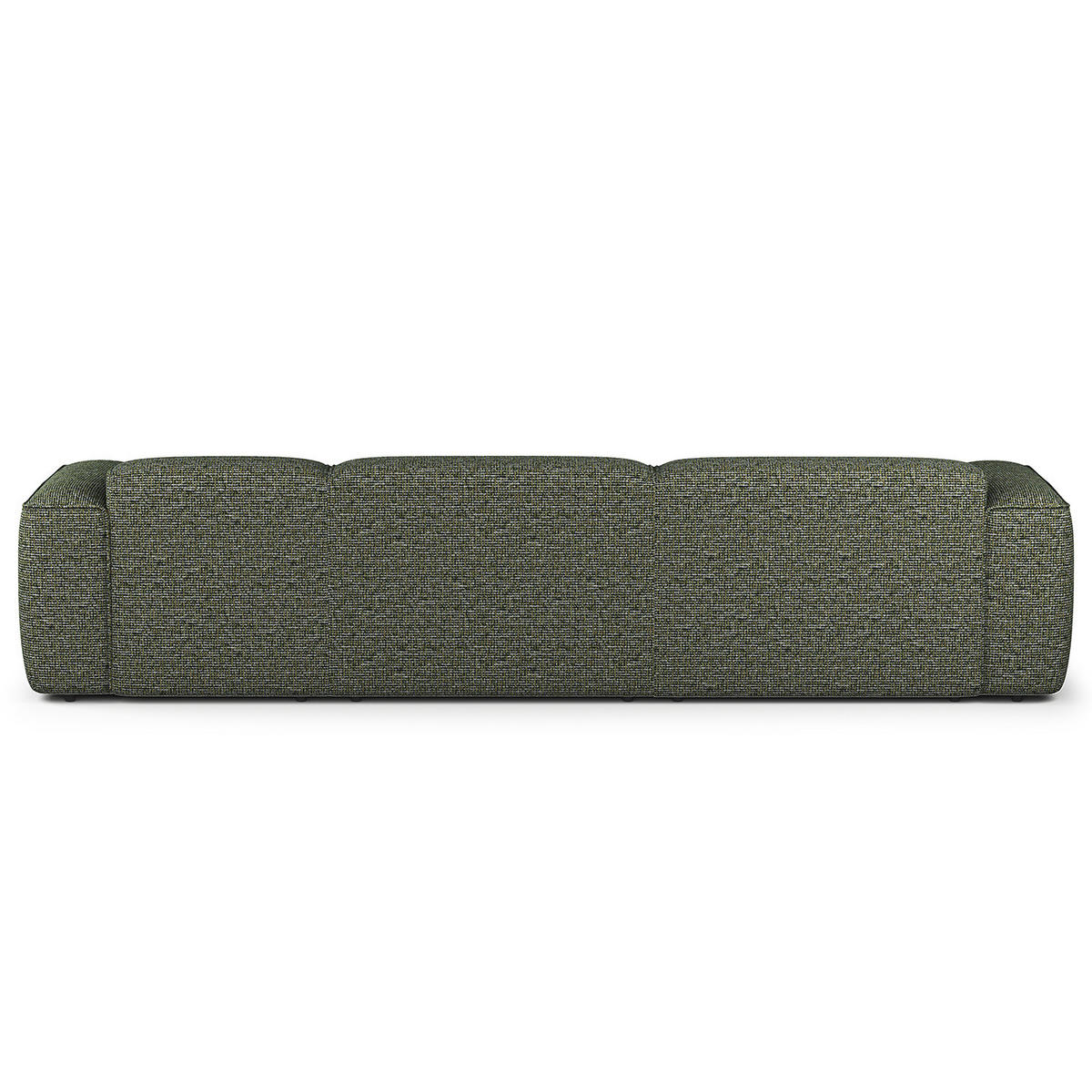 3-SITZER ECKSOFA mit Longchair - Schwarz/Grün, Kunststoff/Textil (317/173cm) - home24