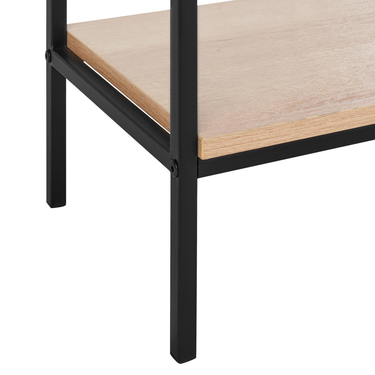 KONSOLENTISCH Heller Holzfarbton Pasco - Hellbraun, Holzwerkstoff (29/100/81cm) - Beliani