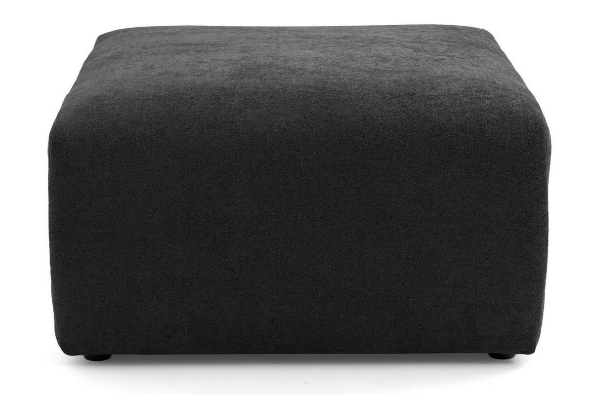 4-SITZER modulares Ecksofa HEAVEN SET 3 Links, Breite 270 cm Webstoff Schwarz - Schwarz, Holz/Kunststoff (245/270cm) - Muffo