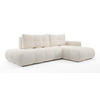 ECKSOFA L Form Hosio Beige 286/177/88 cm Rechts mit Schlaffunktion - Beige/Schwarz, Kunststoff/Textil (286/177cm) - AX Living