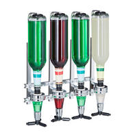 DRŽIAK na flašu - strieborná, kov/plast (35.5/36/11cm) - Relaxdays