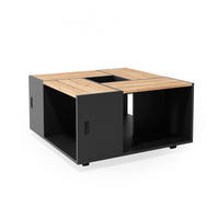 COUCHTISCH Anton Anthrazit 80 x 80 cm - Anthrazit, Holzwerkstoff (80/80/43cm) - Vicco