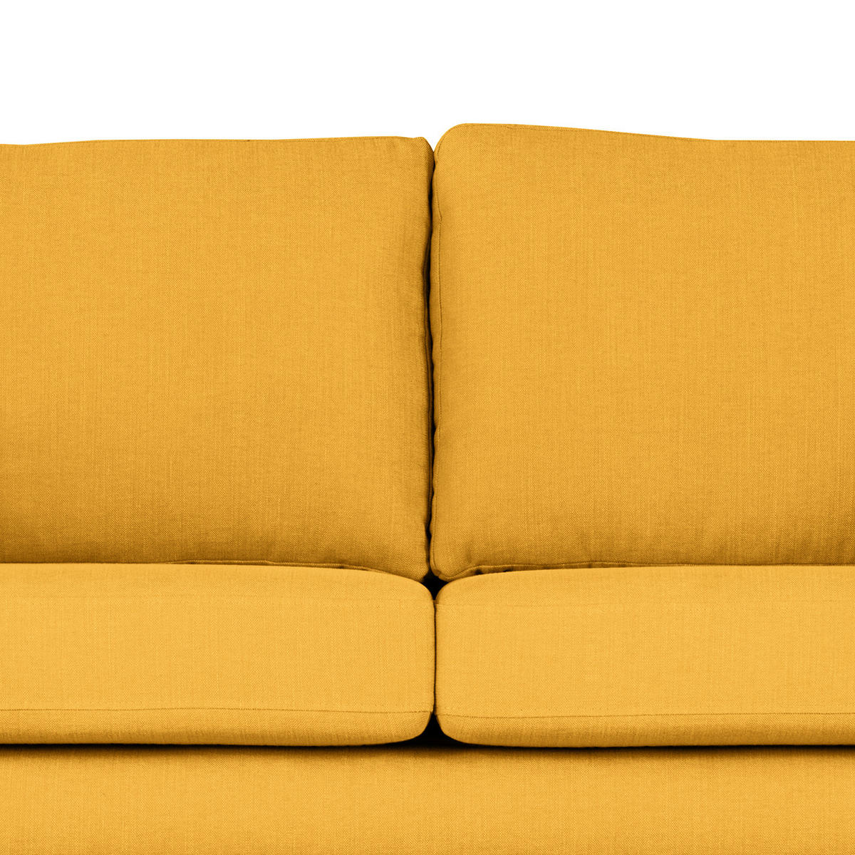 ECKSOFA mit Longchair - Gelb/Buchefarben, Buchenholz/Textil (281/153cm) - home24