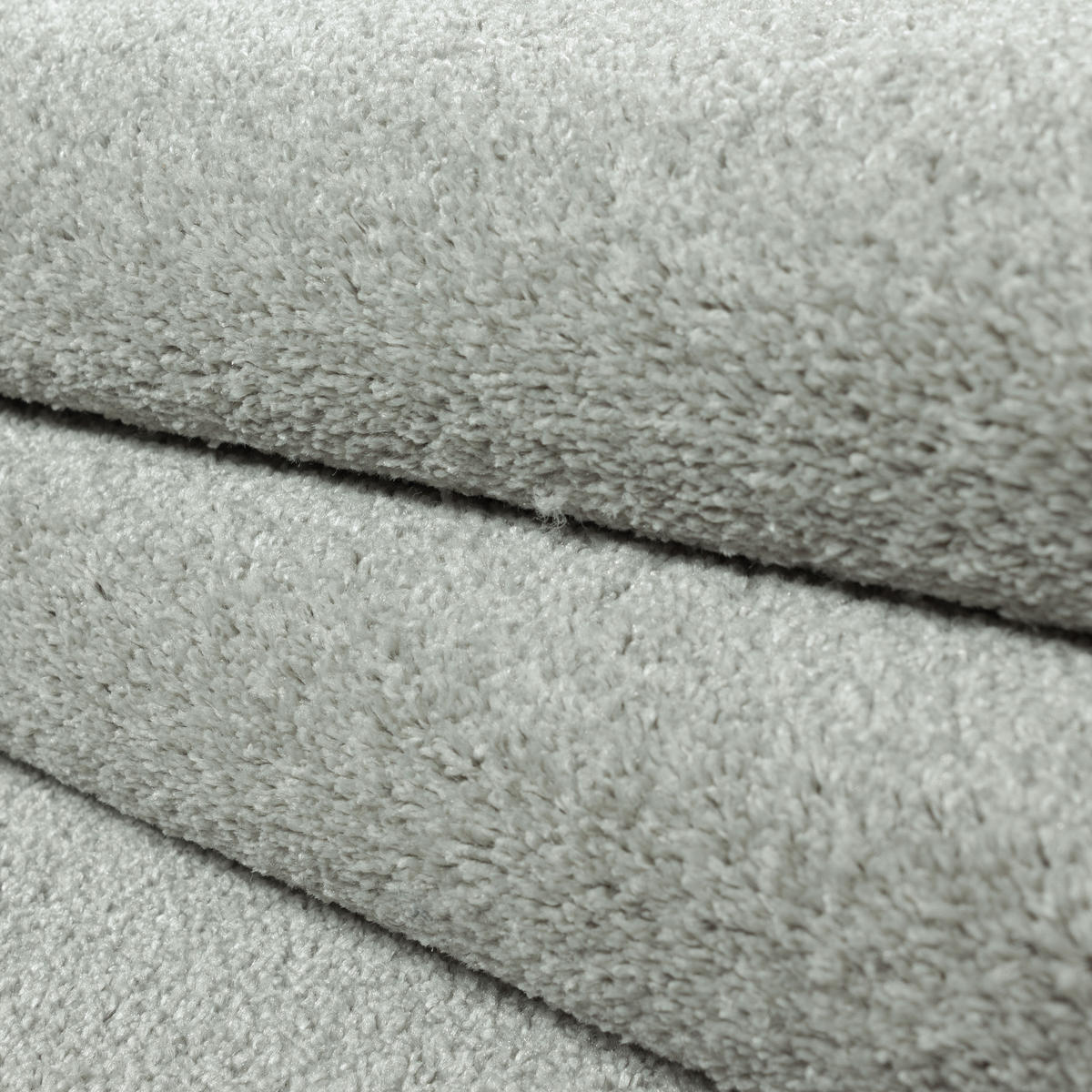 TEPPICH Kurzflor Uni Polypropylen Wohnzimmer Creme Läufer 80x250 - Beige, Textil (80/250cm) - KADIMA DESIGN