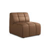 SOFAELEMENT Kunstleder Braun - Schwarz/Mokka, Holzwerkstoff/Kunststoff (75/77/90cm) - Makamii