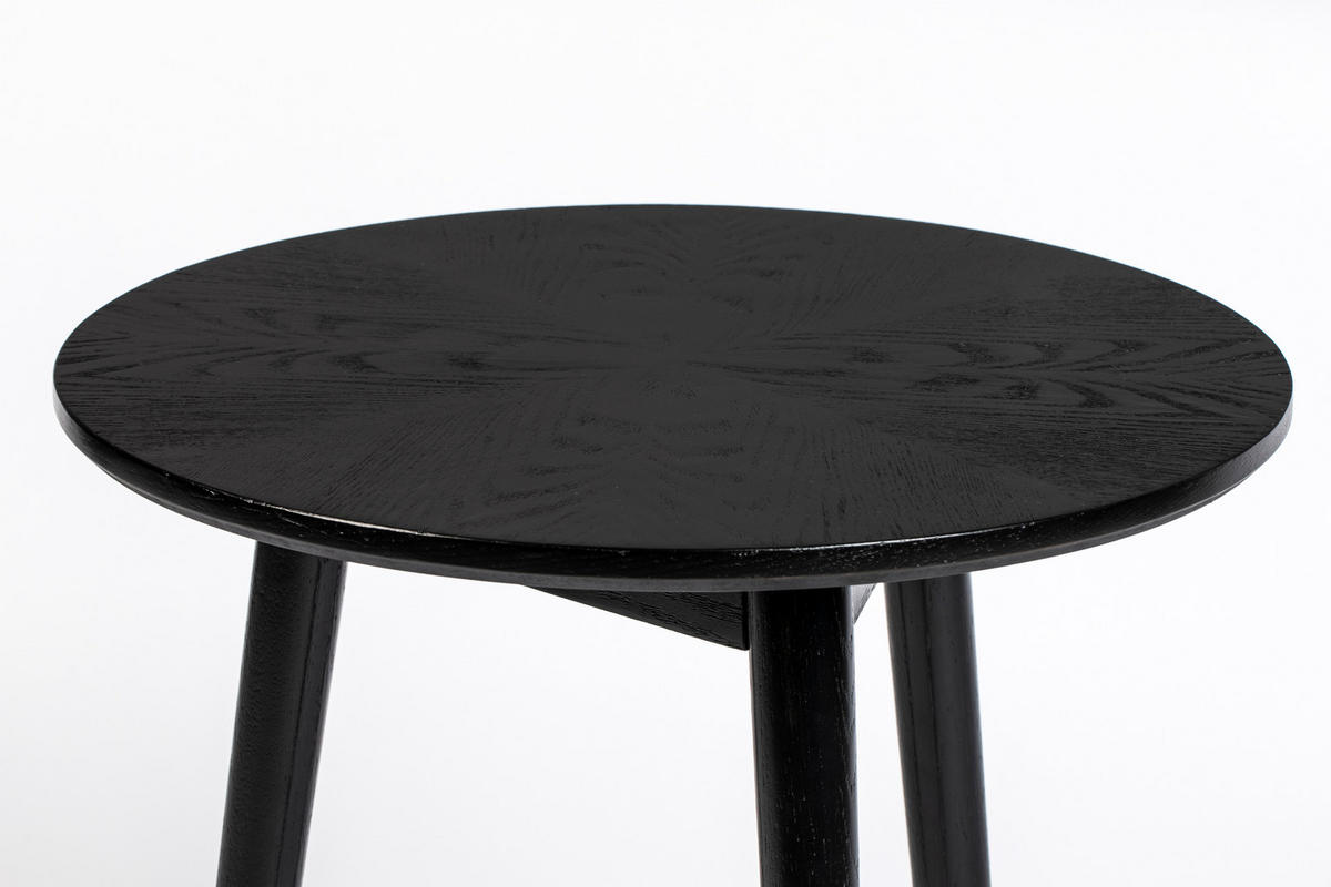BEISTELLTISCH Fabio - Schwarz - 50/50/50 cm - Schwarz, Holz (50/50/50cm)
