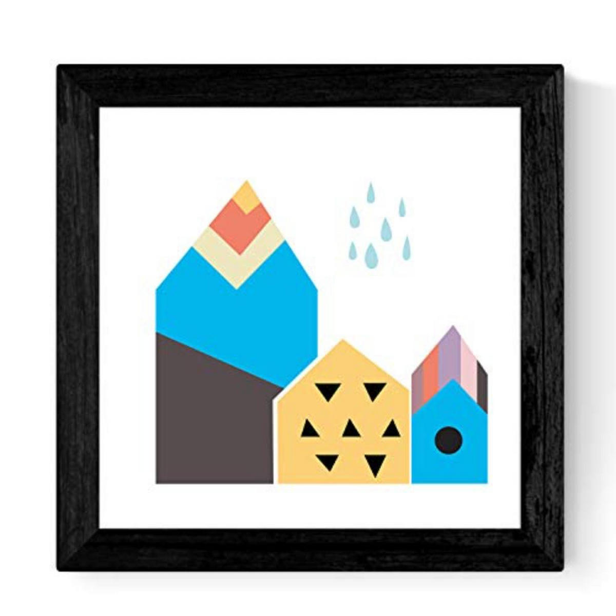 POSTER Set mit 4 Natur skandinavische Herbst 25x25 cm Rahmenlos - Klar, Papier (25/3cm) - Nacnic