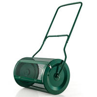 KOMPOSTSTREUER Grün - Grün, Metall (39/60.5/39cm) - COSTWAY