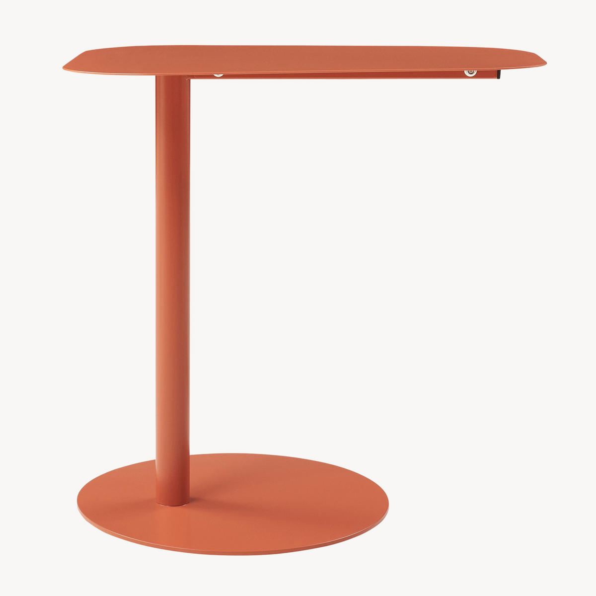 BEISTELLTISCH Nastätten - Dunkelbraun, Metall (38/50/50cm) - [en.casa]