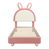 KINDERBETT 90/200 cm Rosa + Weiß - Pink, Kunststoff