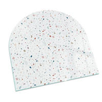 GLASPLATTE für Kamin 100x100 cm Weiß - Weiß, Glas (100/100/0.4cm) - ArtPrintCave