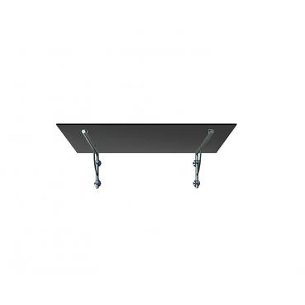 GLASVORDACH 180x90 cm Sicherheitsglas Edelstahl Grauglas LB-Silber - Grau, Glas (180/1.31/90cm) -  Glaswerk Westfalen