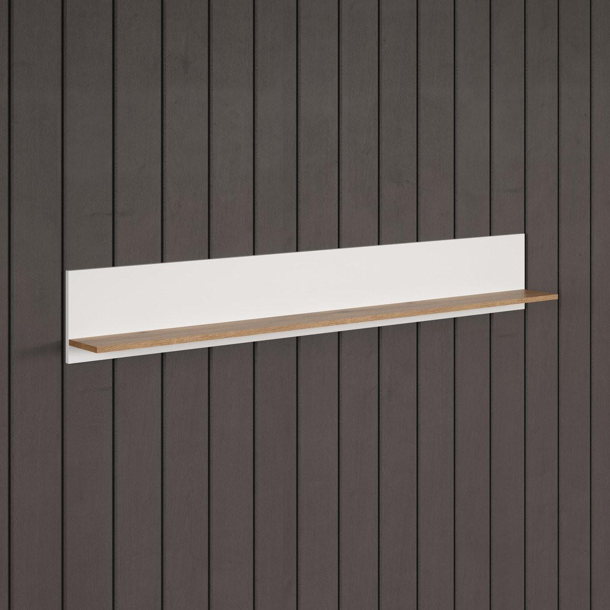 WANDREGAL Vitoria Weiß - Weiß, Holzwerkstoff (170/25/18cm) - Trendteam