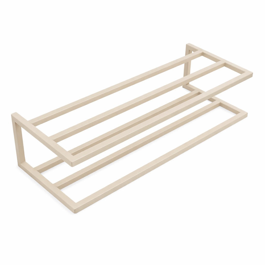 SCHUHABLAGE Stora Beige - Beige, Metall (80/20/30cm) - LOFT42