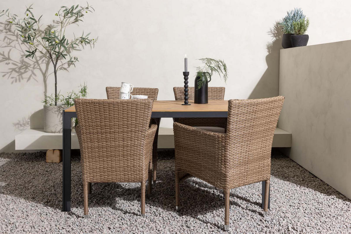 GARTENSET natur - Naturfarben, Holzwerkstoff - ebuy24