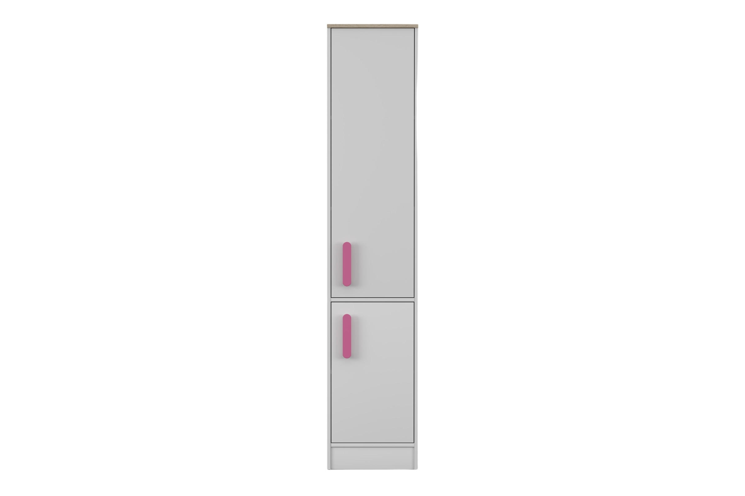 Deine Möbel 24 Regal Weiß, Rosa 40x197x38 cm