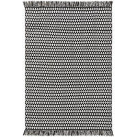 TEPPICH aus recyceltem Material Morty Schwarz/Weiß 160x230 cm - Schwarz, Textil (160/230cm) - benuta Pure