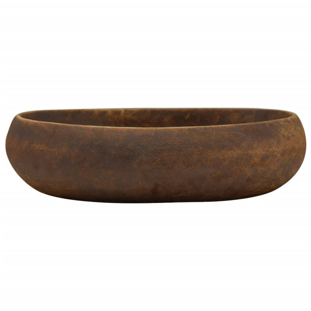 AUFSATZWASCHBECKEN Braun Oval 59/40/15 Cm Keramik - Braun, Keramik (40/15/59cm) - vidaXL