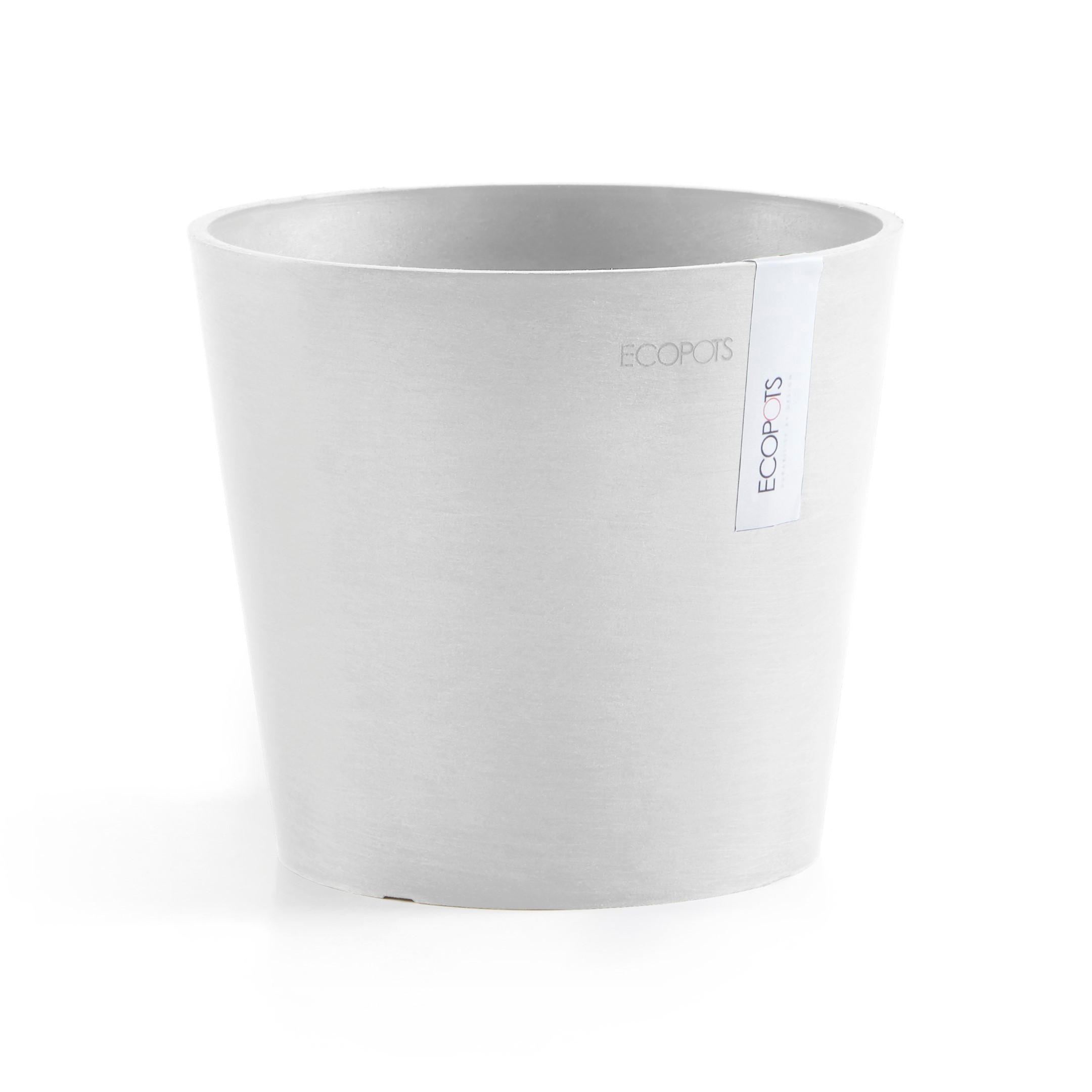 Ecopots Blumentopf Weiß 14.7 cm