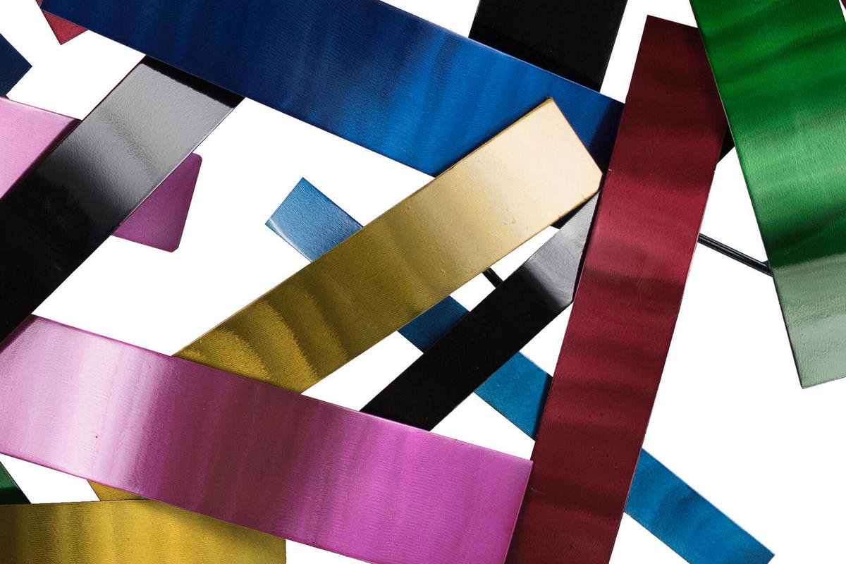 WANDDEKO Bunt 106/70 cm - Multicolor, Metall (5.31/70/9cm) - KUNSTLOFT