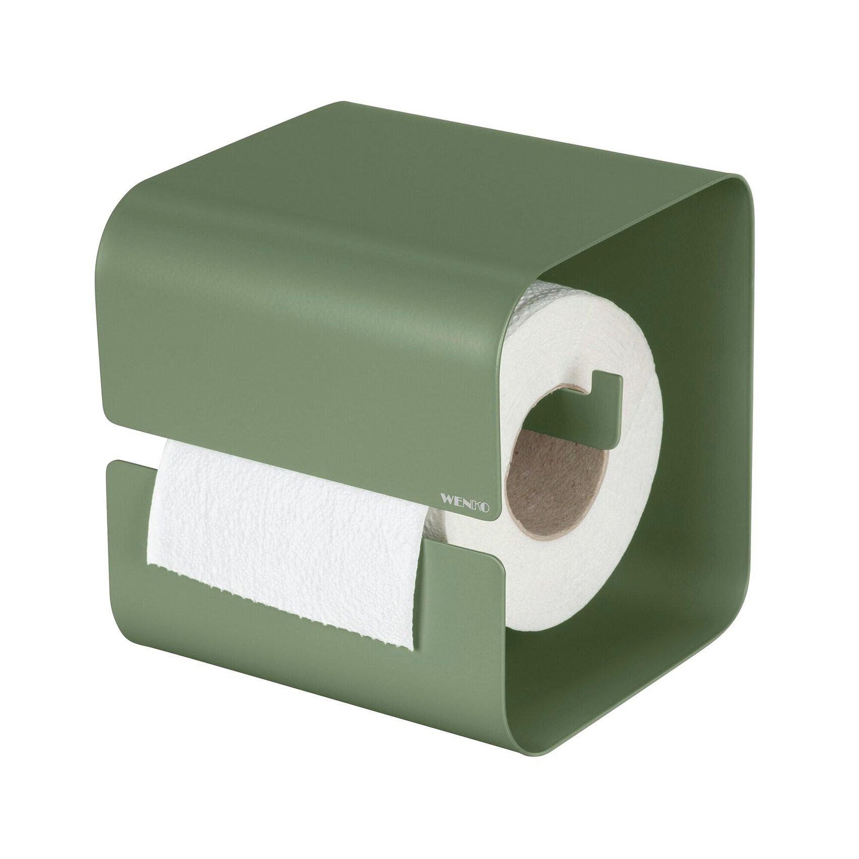 TOILETTENPAPIERHALTER Lizan 13,7/14/14,5 cm - Grün, Metall (14/14.5/13.7cm) - Wenko