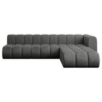 ECKSOFA modulares Sofa Darnel-L2 - 296x177x70 cm Dunkelgrau - Dunkelgrau, Holzwerkstoff/Textil (296/177cm) - ALTDECOR