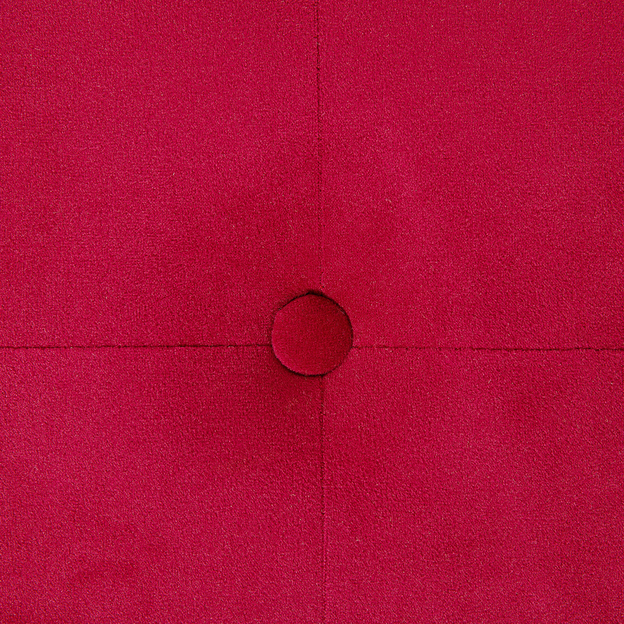 POUF Tampa 55/55/30 cm - Rot, Textil (55/30/55cm) - Beliani