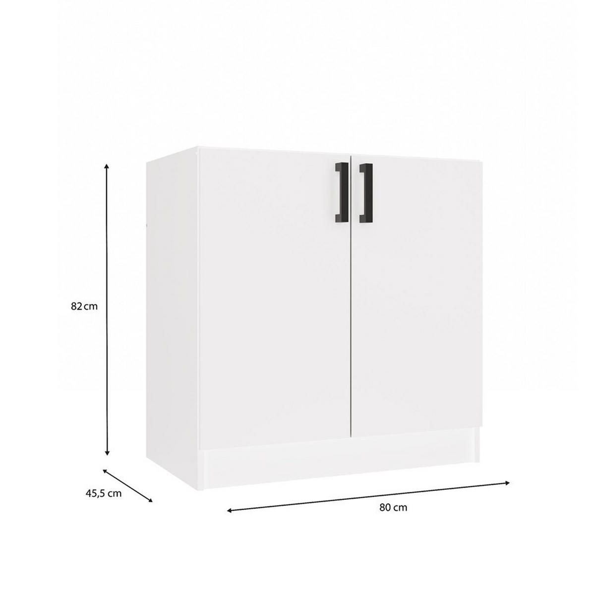 SPODNA SKRIŇA - biela, kompozitné drevo (80/82/45cm) - RAUMHIRSCH FURNITURE