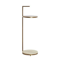 BEISTELLTISCH Leda Braun 26/26/76 cm - Braun, Stein (26/26/76cm) - Light & Living