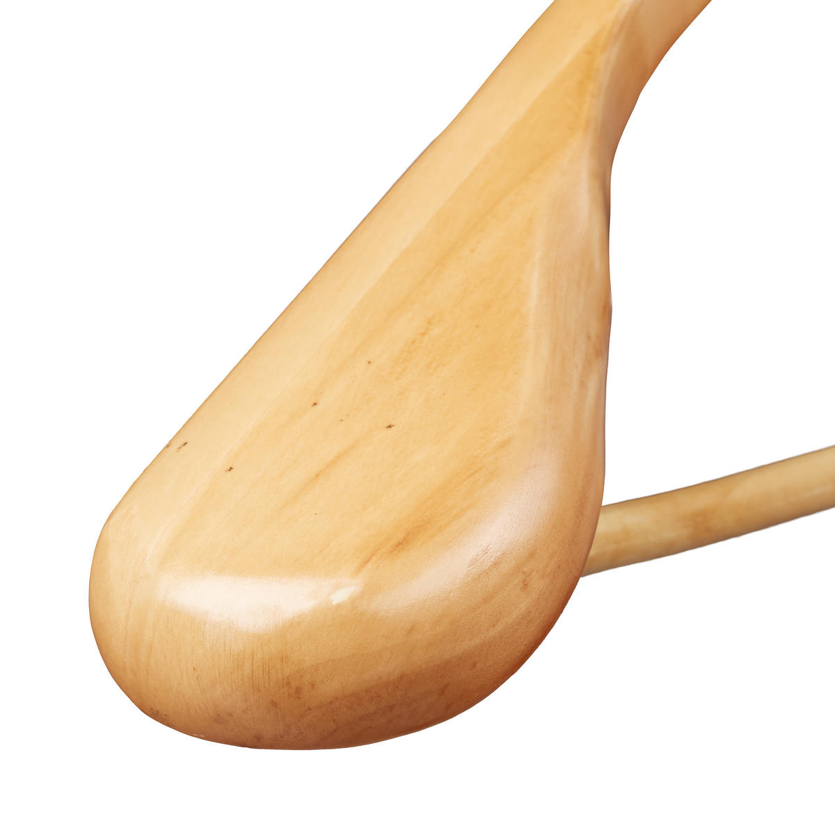 8XANZUG-KLEIDERBÜGEL - Hellbraun, Holz/Metall (6cm) - Relaxdays