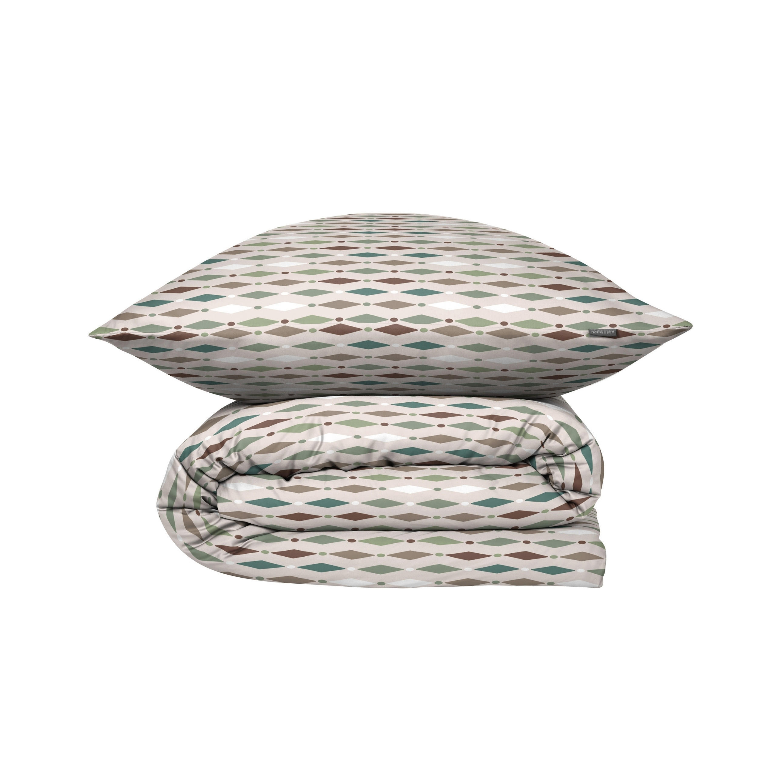 BETTWÄSCHESET Lotta - Renforcé - 2-teilig - 155 x 220 cm - Mint - Mintgrün, Textil (155/220cm) - SCHIESSER