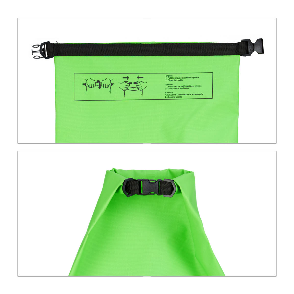 OCEAN Pack - Grün, Kunststoff (38/72/0.5cm) - Relaxdays