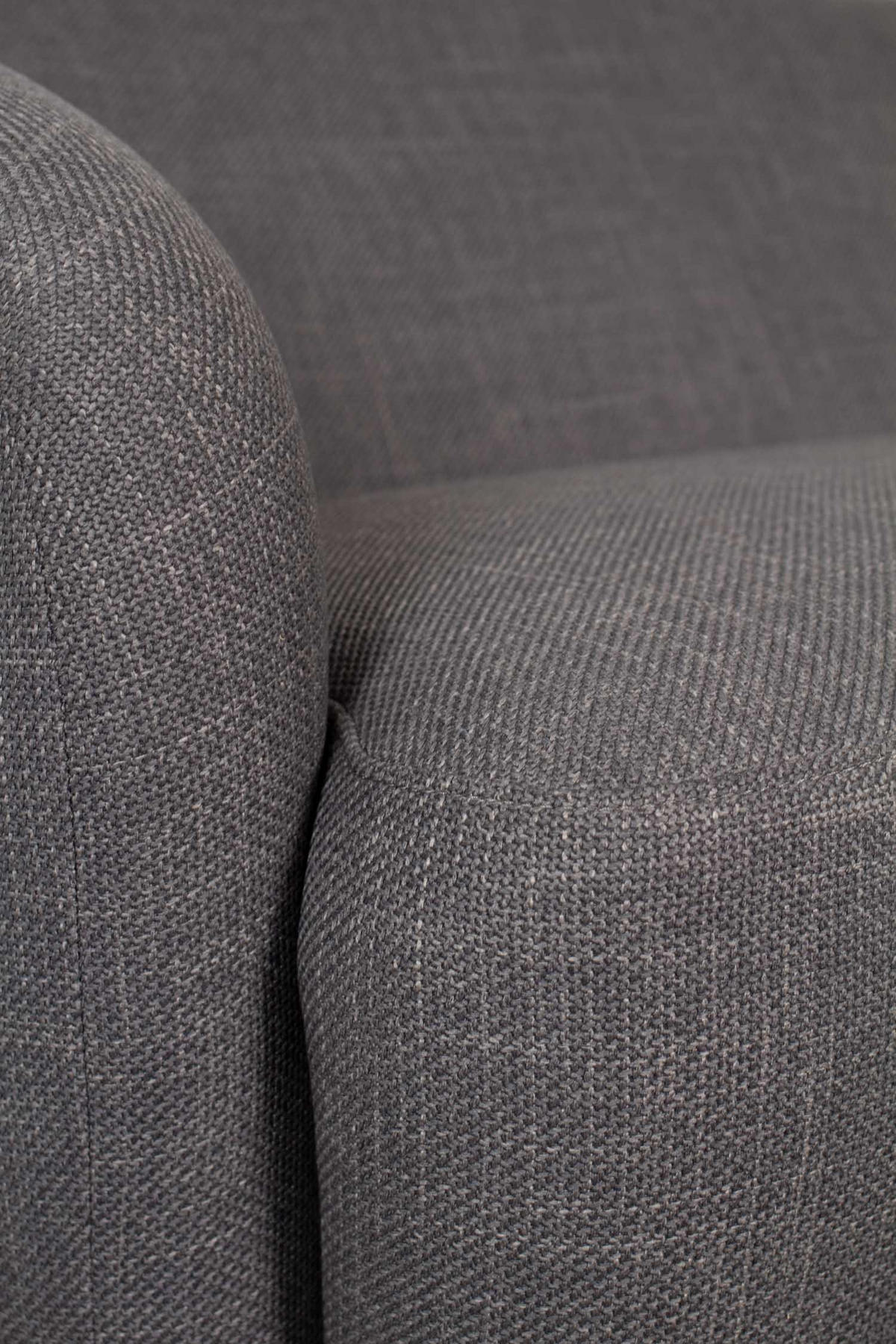 SOFA Loconia 2,5-Sitzer 170/76/89 cm - Beige/Grau, Textil/Metall (170/76/89cm) - Mr. Deko