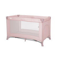 REISEBETT Torino pink Laufstall seitlicher Eingang, Tragetasche, Faltmatratze - Rosa, Kunststoff (60/120cm) - Lorelli