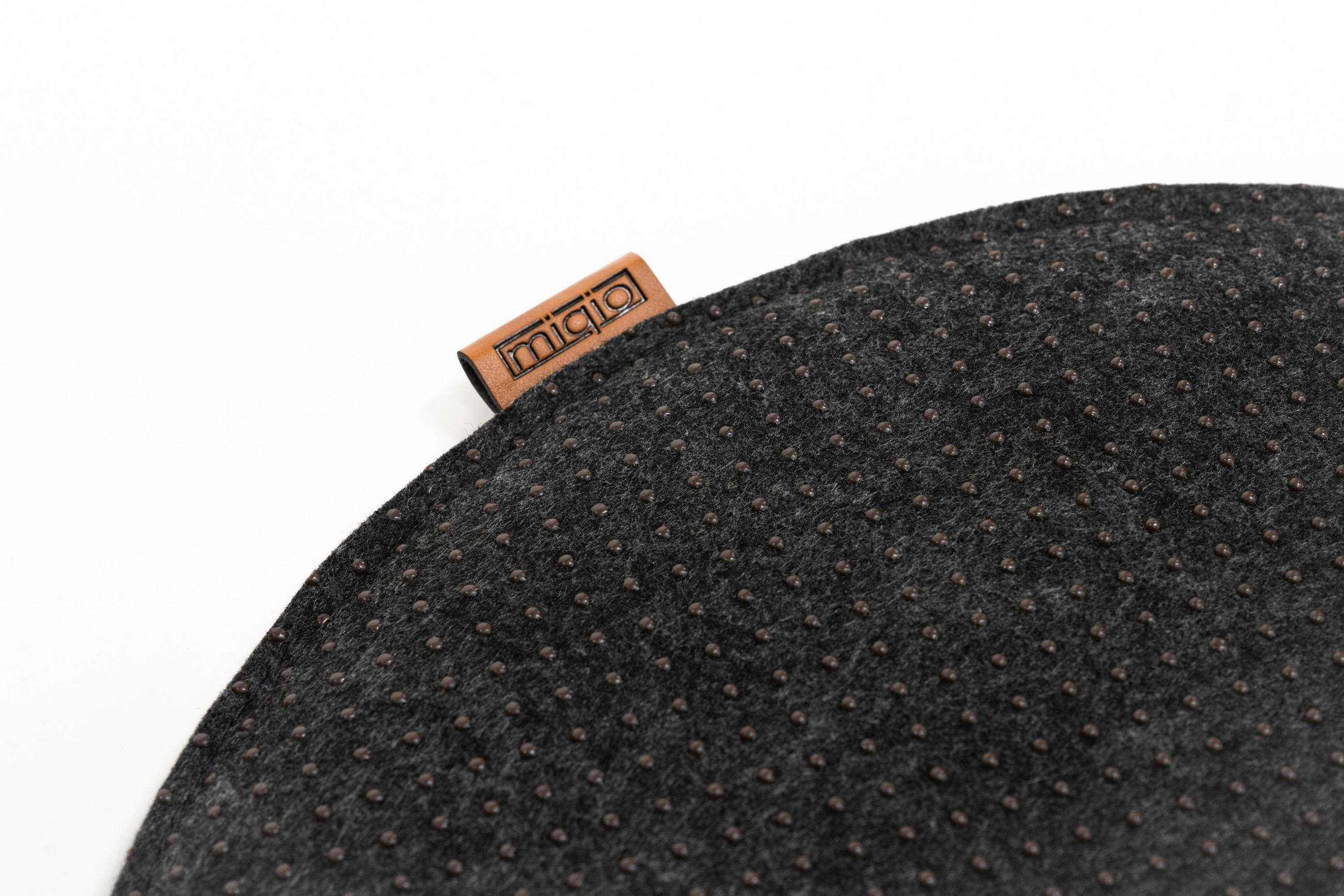 SITZKISSEN mit Antirutschnoppen 6er-Set - Dunkelgrau, Textil (40cm) - Miqio Design