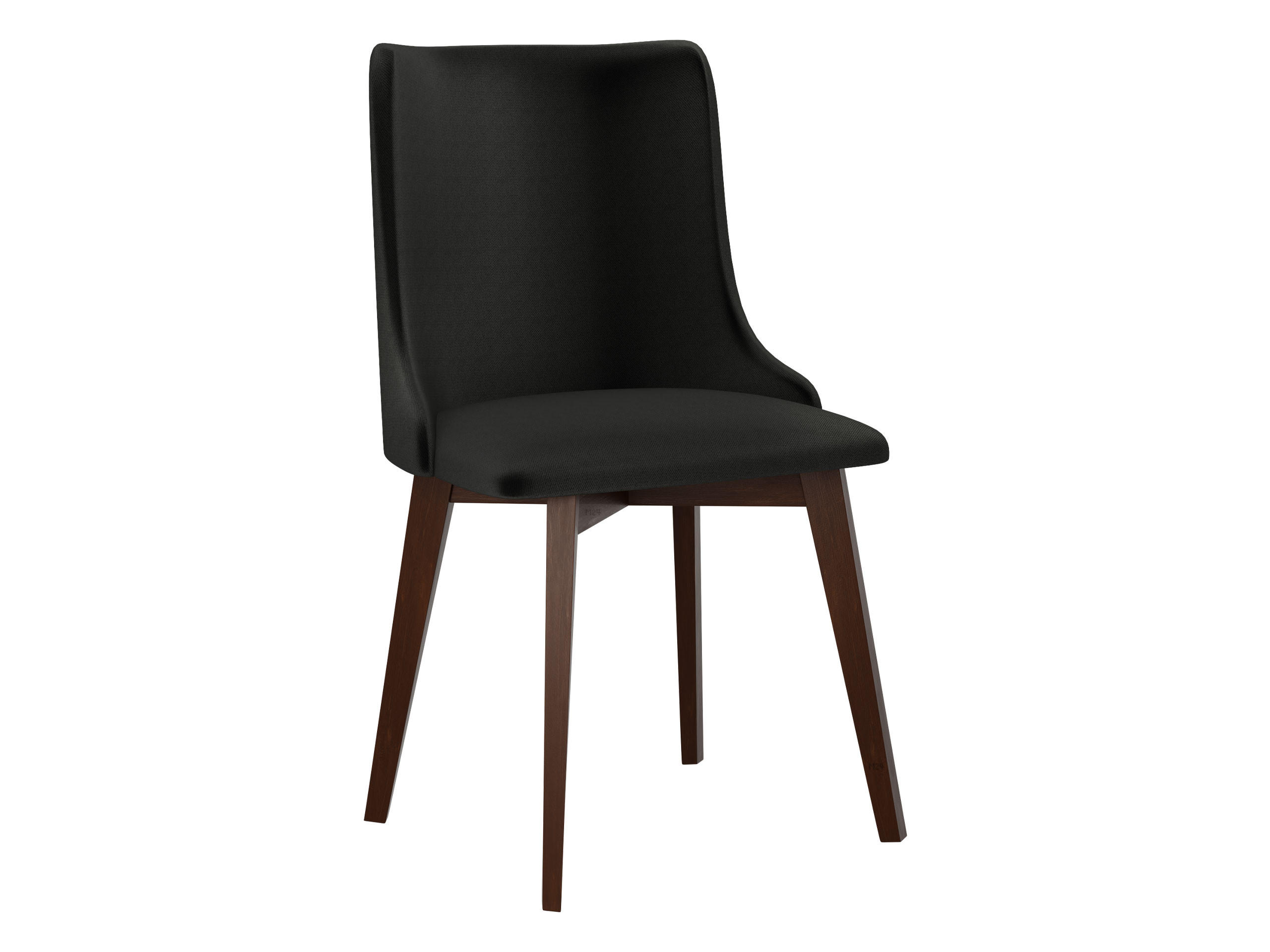 STUHL Monti 5, Holzfarbe: Nuss - Walnussfarben/Schwarz, Holz (48/83/53cm) - MIRJAN24