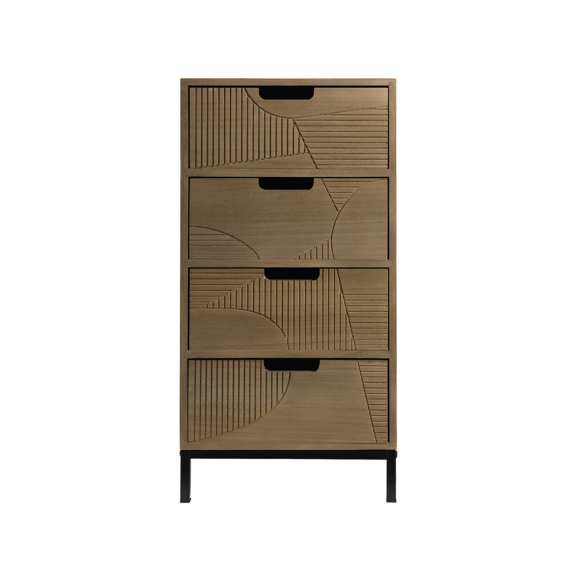 KOMMODE Braun 29/35/68 cm - Braun, Holz (29/68/35cm) - Mobili Rebecca