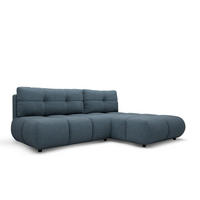 ECKSOFA Milorya Schwarz - Schwarz, Textil (230/90/170cm) - Pillovely