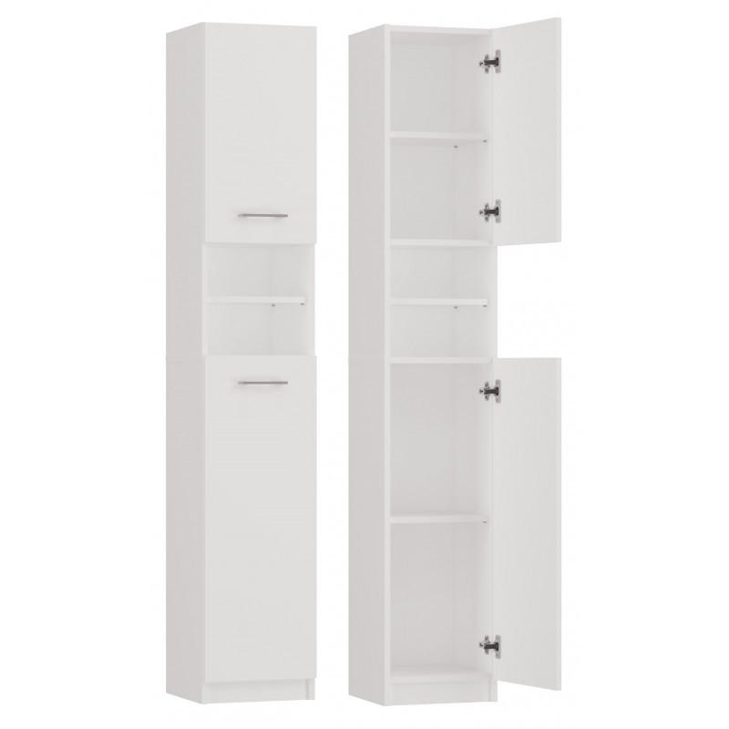 KÚPEĽŇOVÁ SKRÍŇ Biela 32/180/30 - biela, kompozitné drevo (32/180/30cm) - RAUMHIRSCH FURNITURE