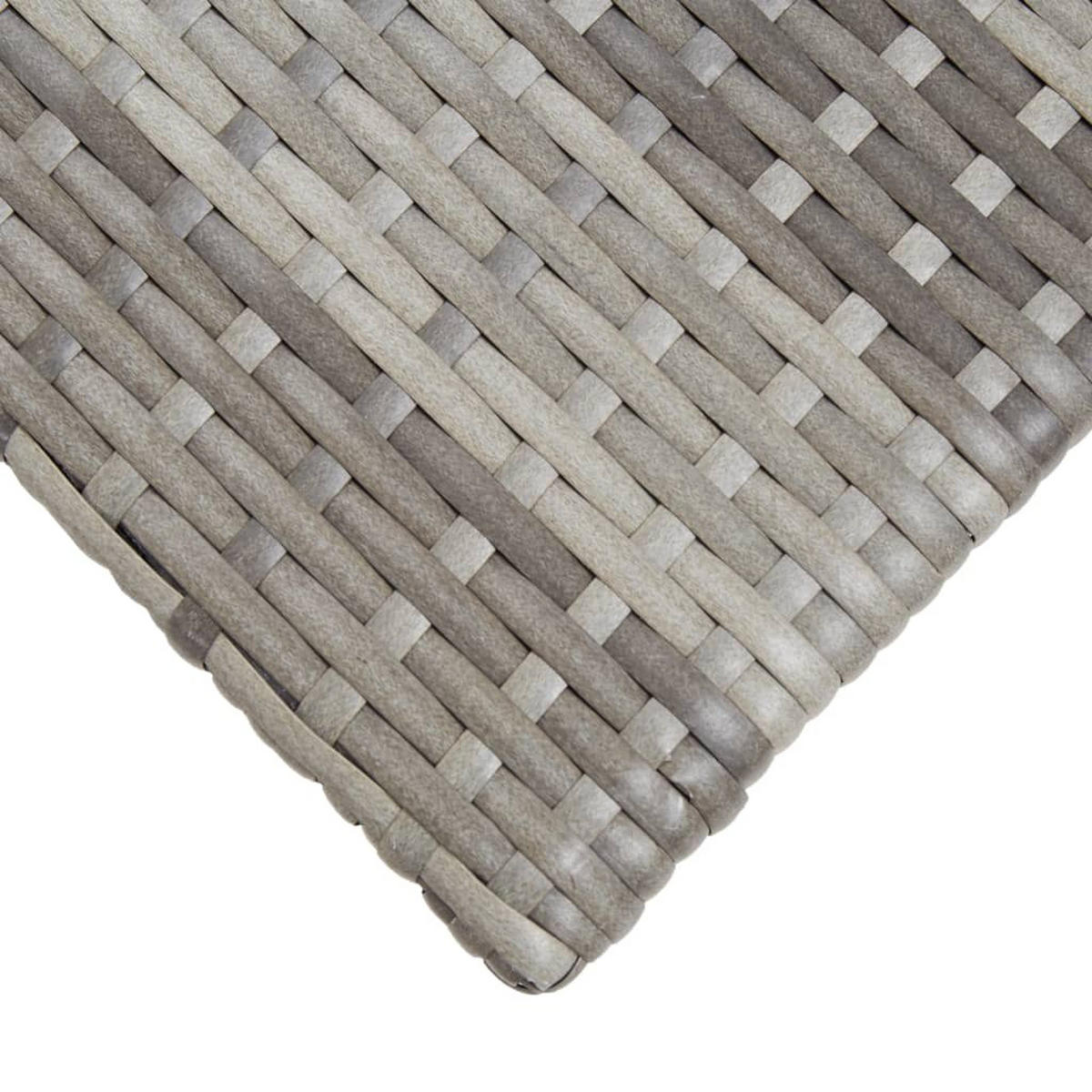 BEISTELLTISCH Grau 50/50/47 Cm Poly Rattan - Grau, Kunststoff (50/50/47cm) - vidaXL