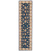 HANDTUFTTEPPICH Royal Ziegler 70x270 cm - Blau, Textil (70/270cm) - THEKO