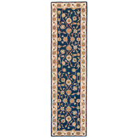 HANDTUFTTEPPICH Royal Ziegler 70x270 cm - Blau, Textil (70/270cm) - THEKO