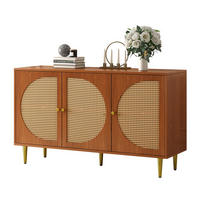 SIDEBOARD 129,8/40/76 cm Walnuss aus Spanplatte mit 3 Türen - Walnussfarben, Holzwerkstoff (129.8/76/40cm) - OKWISH