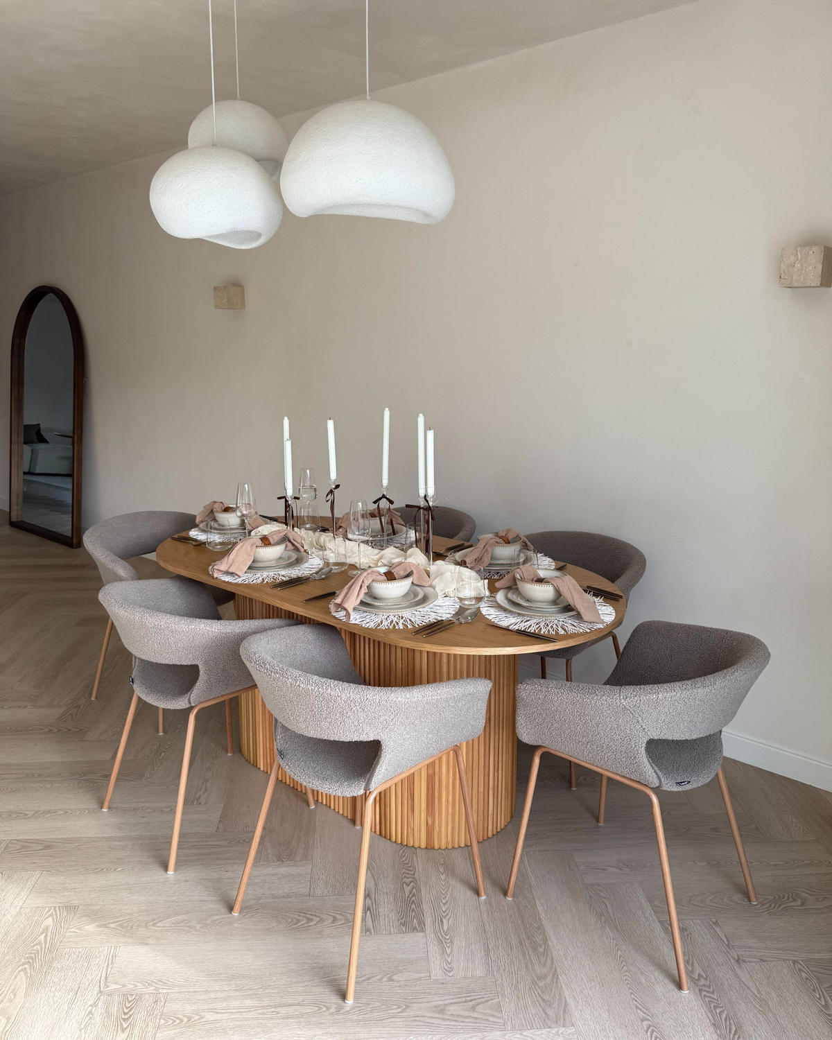 ÉTKEZŐSZÉK 2 darabos Szett Tópszín Elma - barna/taupe, textil (63/76/50cm) - Beliani