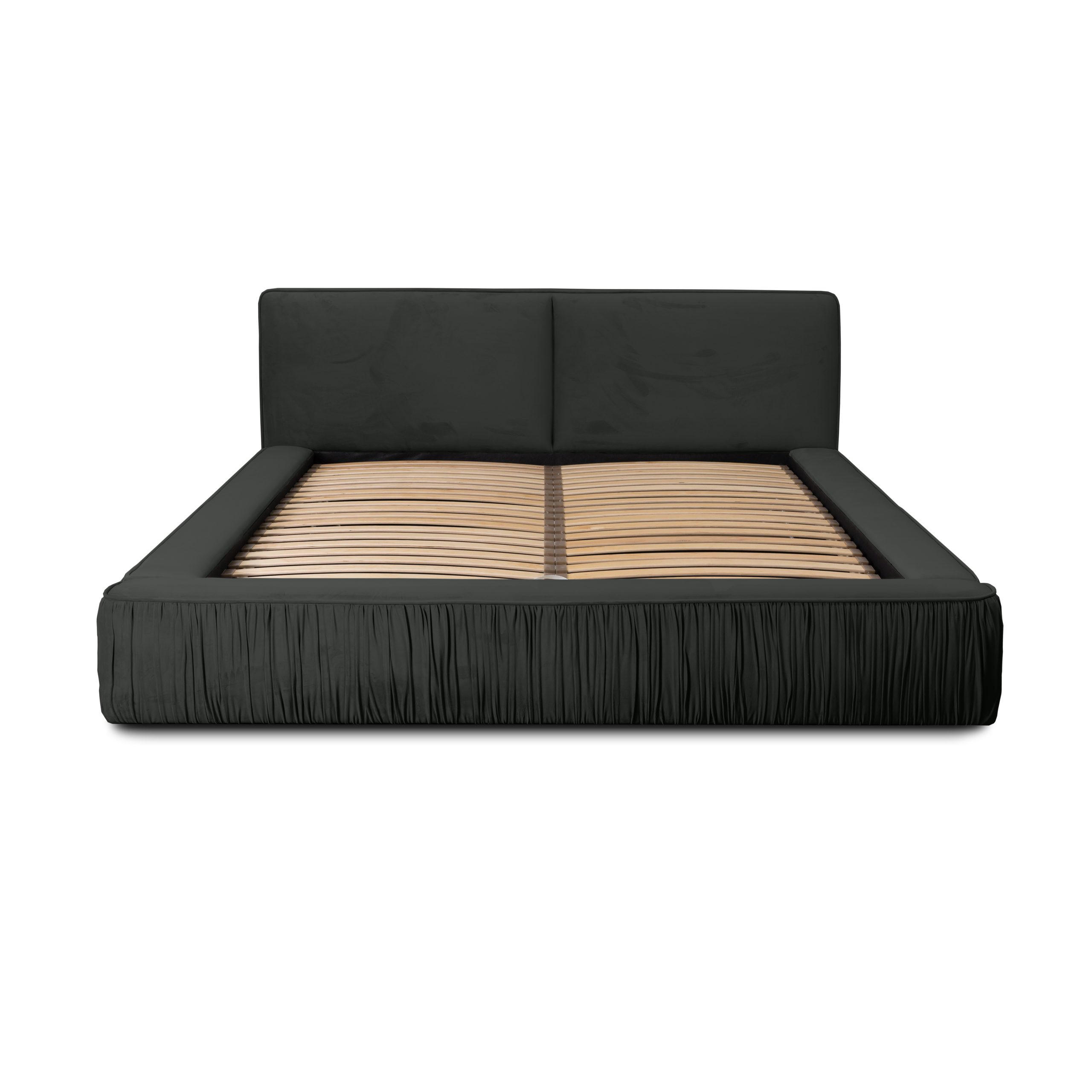 POLSTERBETT aus Polyester Fonni 160x200 cm, Graphit - Graphitfarben, Textil (160/200cm) - Fedve