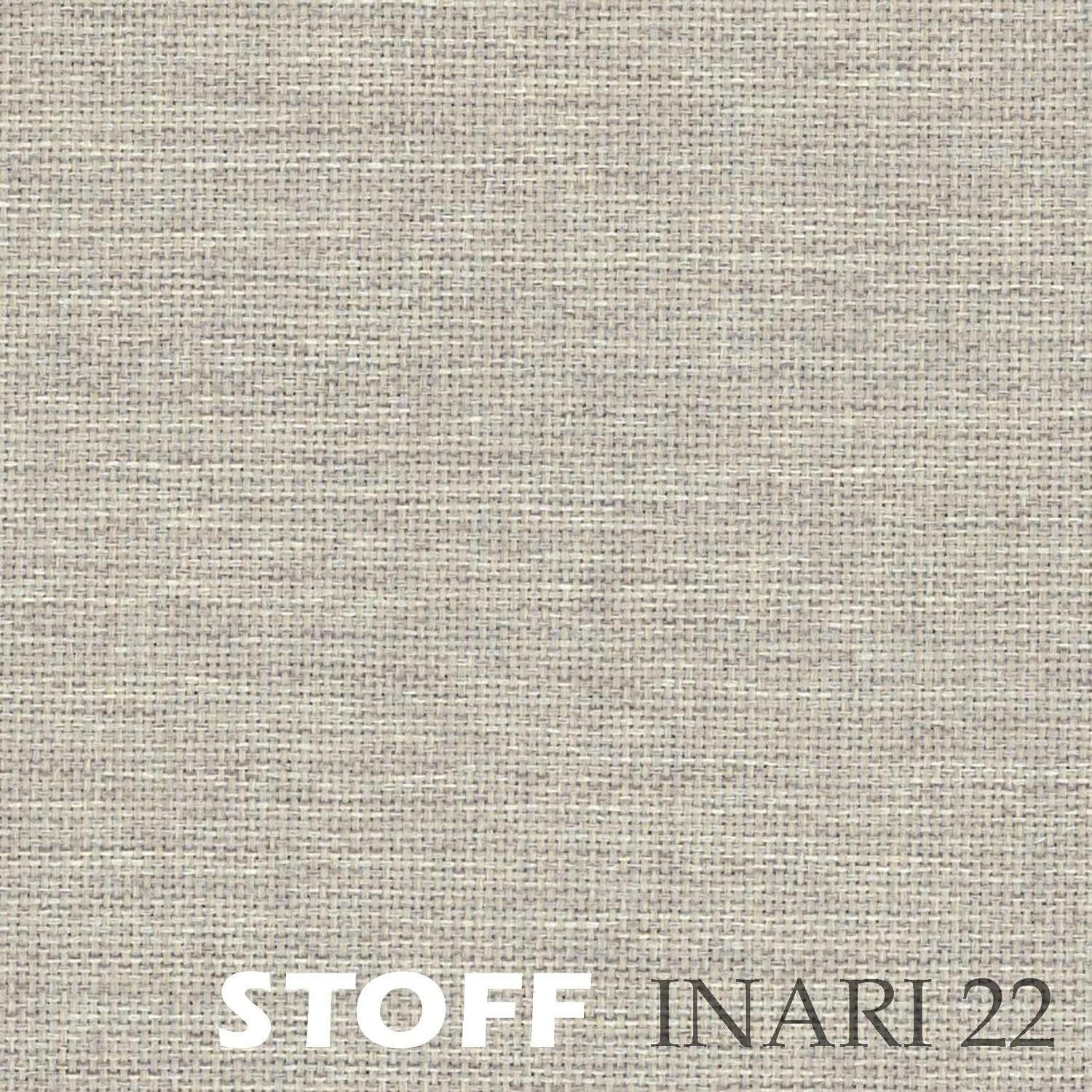 ECKBANK Alina - INARI-Stoff - 142 x 196 cm - Links - Beige - Beige, Textil/Metall (196/142cm) - AN-Moebel 4u