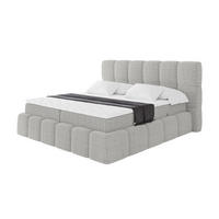 BOXBETT - AURI-H3 - 160x200 Hellgrau Aragon - Taupe, Holzwerkstoff (160/200cm) - ALTDECOR