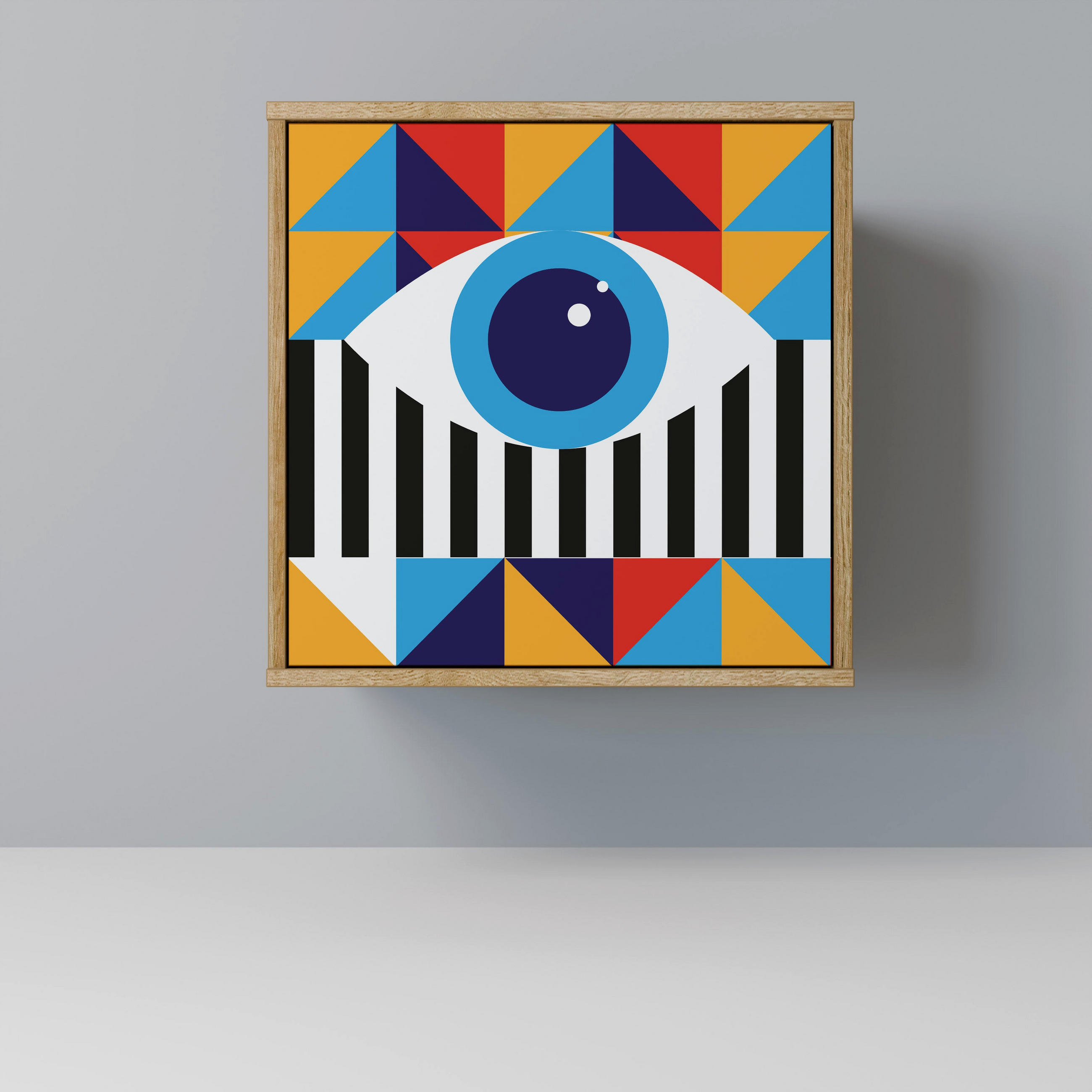 SpaceRebels Sideboard Eiche 57.5x57.5x42 cm